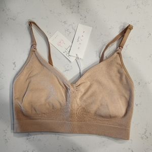 NWT NURSING AND PUMPING BRA Sand